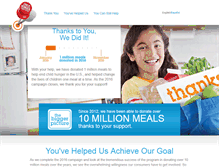Tablet Screenshot of childhungerendshere.com
